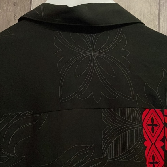 Hilo Hattie The Original Hawaiian Aloha Palm Leaf Cotton Shirt - Picture 6 of 7